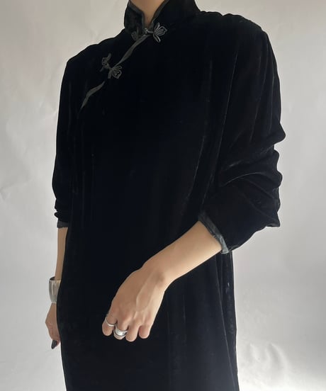 【USED】 Velour China Dress /241214-015
