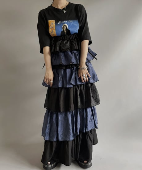 【RE;CIRCLE】RE Tiered Skirt & Bra Set / 230803-003
