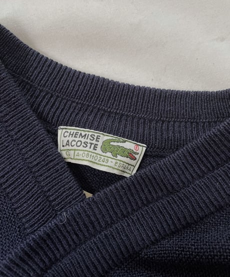 【USED】 LACOSTE Acrylic Knit Cardigan  ⑧ / 220111-009