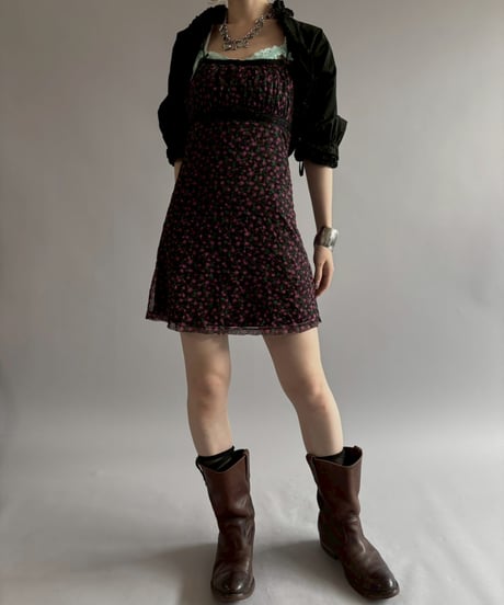 【USED】 Flower Pattern Camisole One-Piece / 260622-018