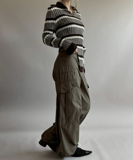 【RE;CIRCLE】 RE Rib Knit Leotard Top / 260416-009