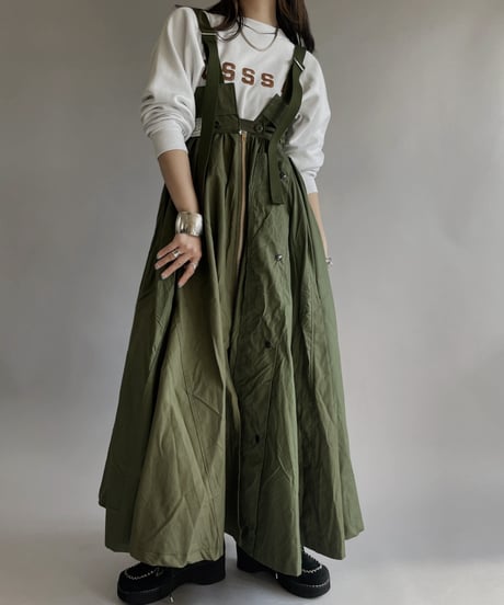 【2026SS最終 / RE;CIRCLE】 RE U.S Military Rebuild 2way One-piece(Khaki)/ ARMY-01