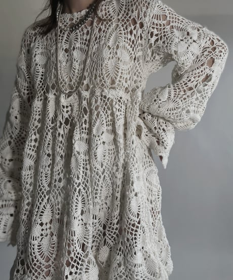 【RE;CIRCLE】 RE Crochet Lace One-piece / 220623-003