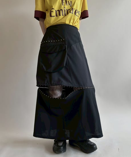 【RE;CIRCLE】 RE Suit Asymmetry Long Skirt/ 250717-021