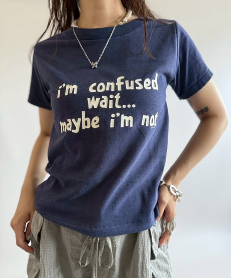 【USED】 RESIZED I'm Confused Wait... T-Shirt / 250802-016