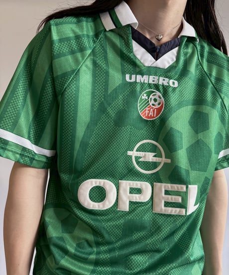 【USED】 UMBRO 90's IRELAMD Soccer Shirt/ 250607-046