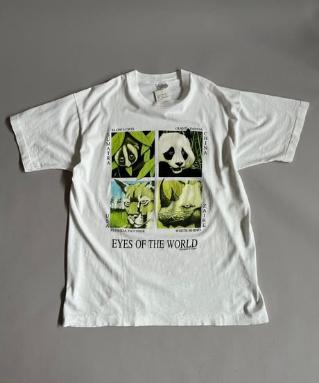 【USED】 Made in USA 90's Fruit of the Loom Animal T-Shirt /240729-047
