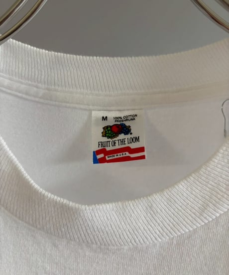 【USED】 RESIZED Made in USA FRUIT OF THE LOOM Wellnes program T-Shirt / 260627-020