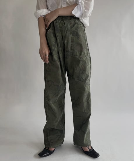【USED】 Army Camouflage Pants / 220604-014