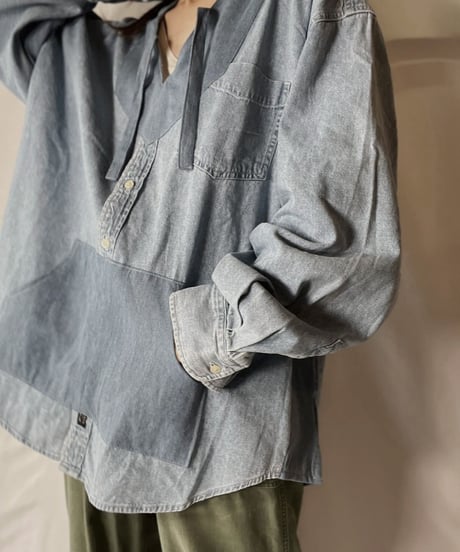 【RE;CIRCLE】 Remake Denim Mexican Parker④/210906-015