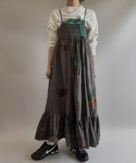 【RE;CIRCLE】RE Eco-Friendly Bag Camisole Long One-piece Gray / 2300828-018