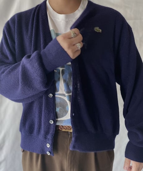 【USED】   LACOSTE Knit Cardigan③/211007-004