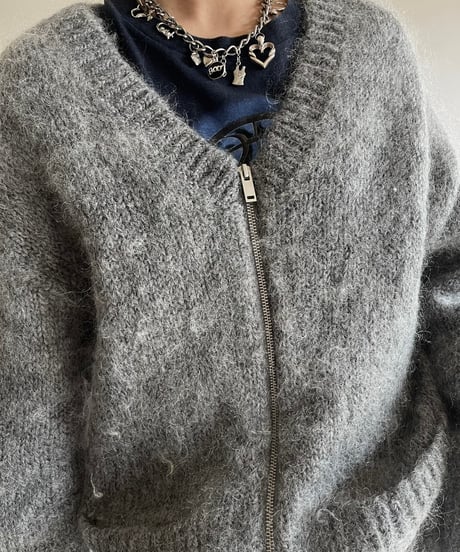 【USED】 Cos Zip Up Mohair Knit Cardigan /250201-007