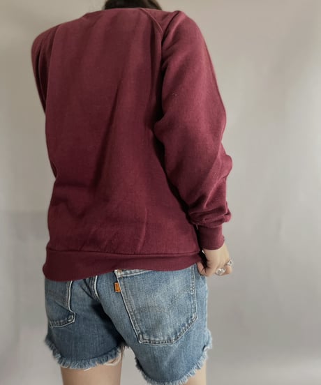 【MEND】 Sweatshirt 'Cambridge University' Wine Red / 221203-010