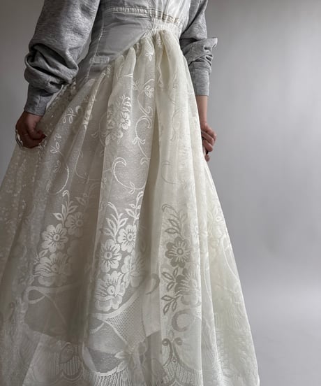 【RE;CIRCLE】 Re Parachute Lace Jump Skirt/ 250320-002