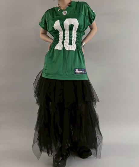 【RE;CIRCLE】 Shirring Football Shirt  /  250904-008