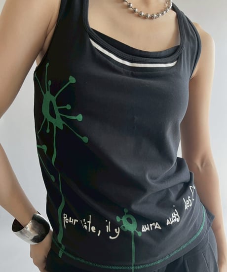 【USED】 Cop.Copine Message Tank Top  /251014-007