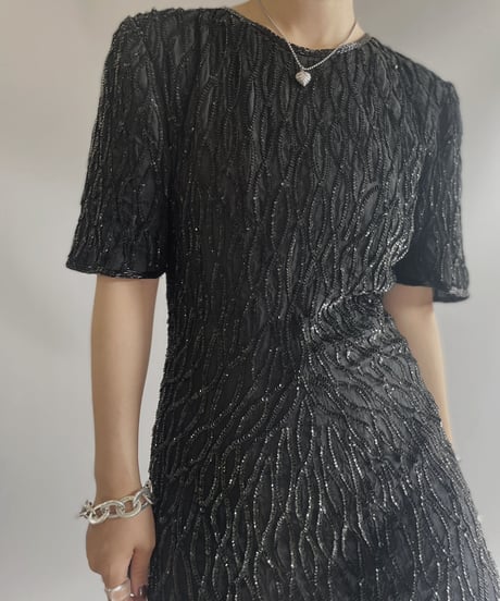 【USED】 Silk Spangle One-Piece/ 230722-019