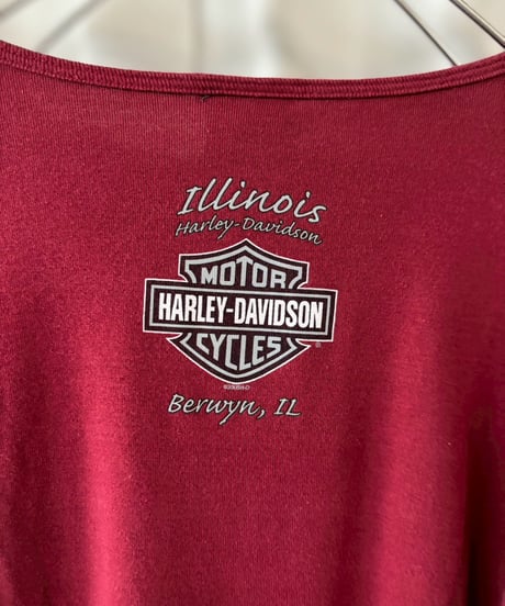 【USED】 Made In USA 05's HARLEY-DAVIDSON Layered Design L/S Tee / 260418-033