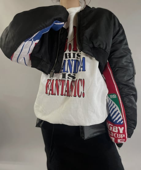 【RE;CIRCLE】 RE MA1×Soccer Muffler Short Jacket / 240118-012