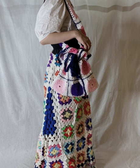 【RE;CIRCLE】 Granny Knit Bag②/210404-013