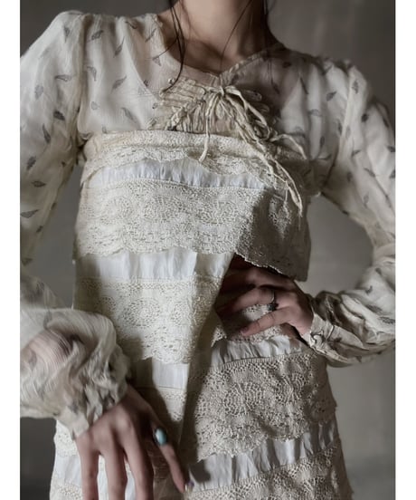 【RE;CIRCLE】 RE Crochet Long Skirt/220220-013