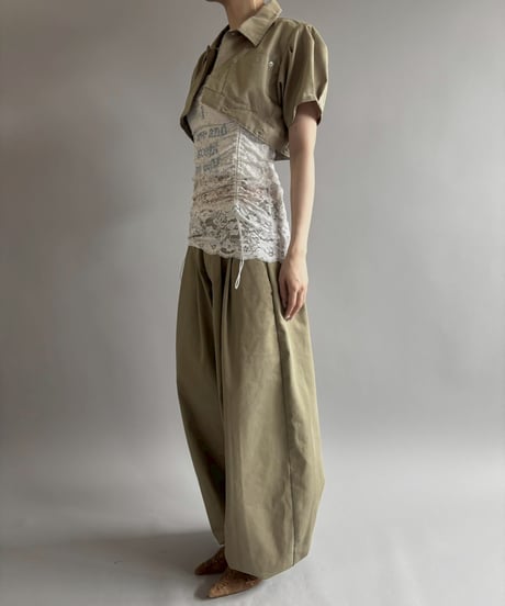 【Chinatsu Aoyama】 RE Makers Shirt Khaki / 260702-007