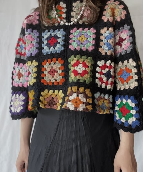 【RE;CIRCLE】 RE Granny Knit Top⑦/211014-007
