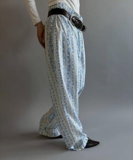 【USED】 Flower Pattern Pajama Pants /260523-002