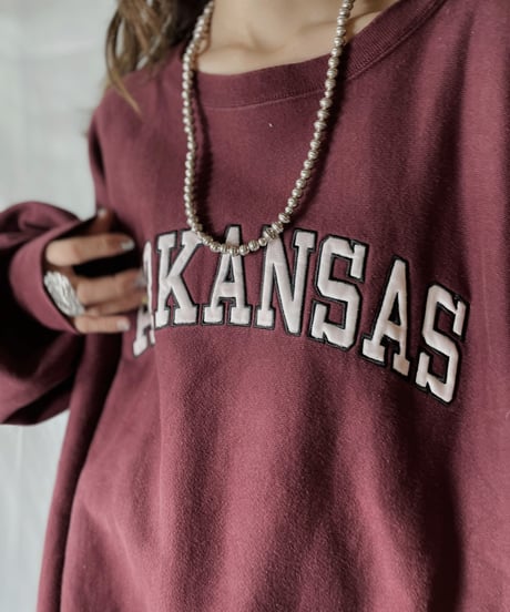 【USED】  Champion Reverse Weave Sweat ARKANSAS/210902-021