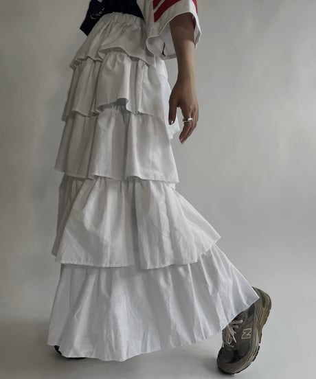 【RE;CIRCLE】 RE Tiered skirt / 220723-007