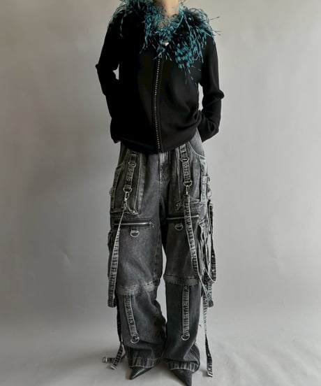 【USED】 TRIPPPRS X-Strap Paint Fog Wash Denim / 251018-009