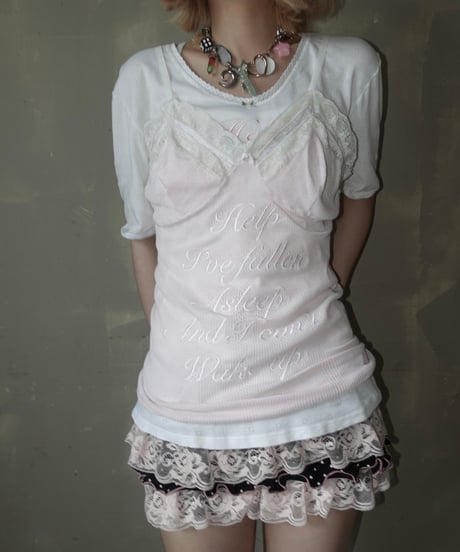 【RE;CIRCLE】 Re Embroidered Camisole Top  /  250724-006