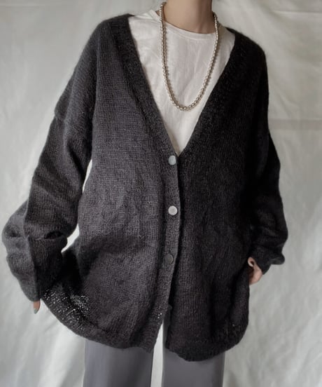 【USED】  Acrylic Knit Cardigan/220127-027