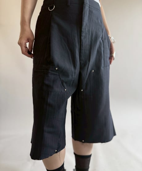 【RE;CIRCLE】 Re Suit Double Knee Shorts / 250612-005