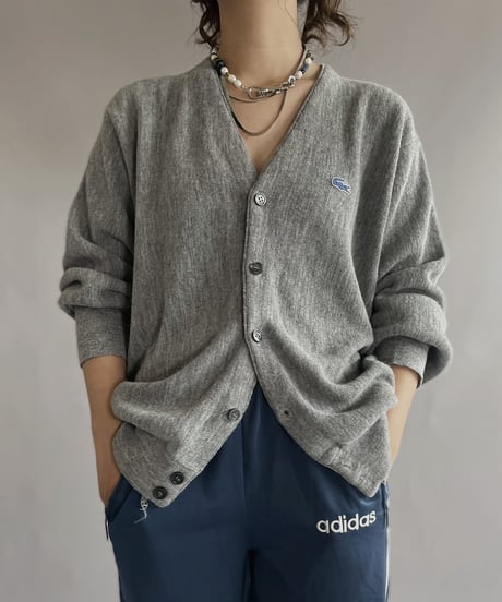 【USED】  IZOD Lacoste Acrylic Knit Cardigan / 221008-003