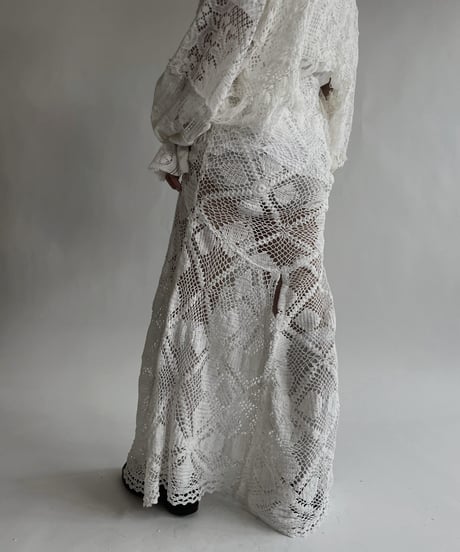 【RE;CIRCLE】 RE Crochet Lace Mermaid Skirt / 220526-024