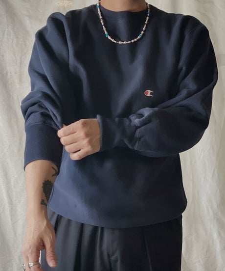 【USED】90's USA Champion Reverse Weave Sweat One Point /210210-035