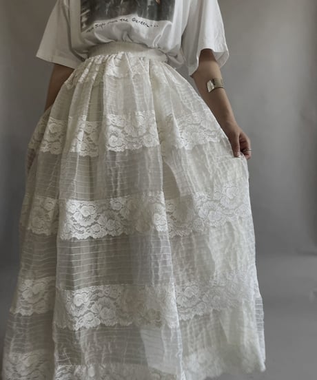 【USED】 Poly Long Skirt / 230603-016