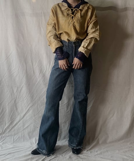 【RE;CIRCLE】Tie Dye Dyeing  Mexican shirt③ /210226-009