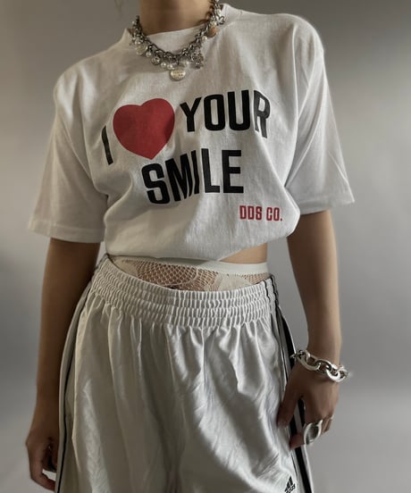 【USED】 Made in USA 90's I ♡ Your Smile T-Shirt /240718-016