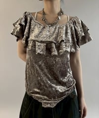 【USED】 N/S Velour Leotard Top / 260307-005
