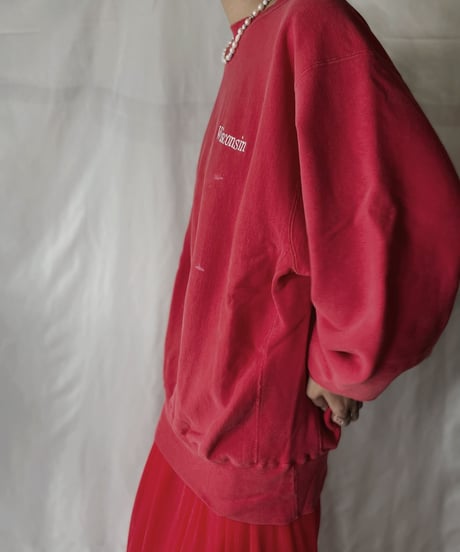 【USED】  90's USA Champion Reverse Weave Sweat wisconsin/210902-006