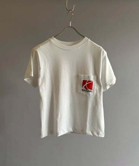 【USED】 RESIZED Made in USA Hanes SATURN T-Shirt / 260627-015