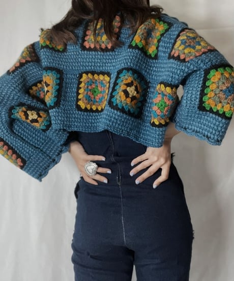 【RE;CIRCLE】 RE Granny Knit Top②/211014-002
