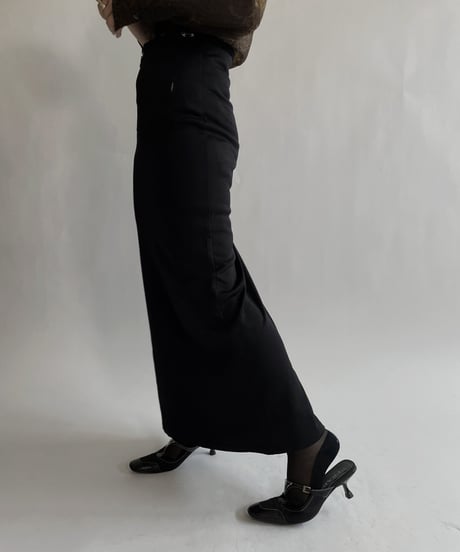 【USED】 Poly Long Skirt / 220528-014