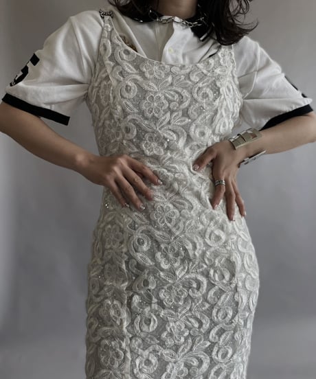 【USED】 Flower Pattern Spangle One-piece / 230506-007