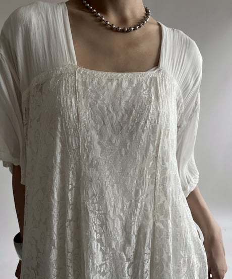【USED】 Lace Pattern Sheer One-Piece / 250726-027