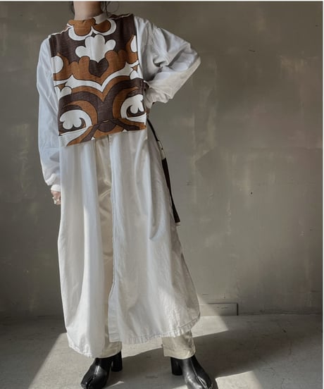 【RE;CIRCLE】 RE Curtain Vest/220226-010