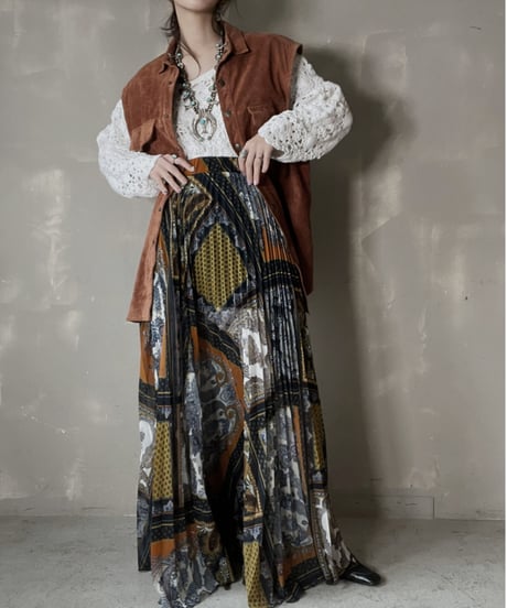 【USED】  See-through Poly Long Skirt/220220-023